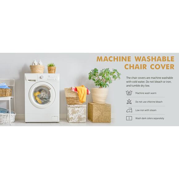 Stretchy Parson Chair Slipcovers for Dining Room Chair Set/4 by Lalluxy NEW - Picture 11 of 13